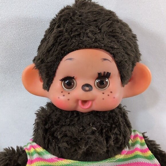 Sekiguchi Monchhichi 3 Set Vintage Sleep Eyes Brown Monkey Plush Stuffed Toy Lot - Picture 11 of 15